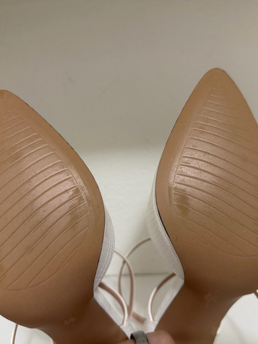 LIKE NEW White Crocodile Stilettos - Picture 6 of 10